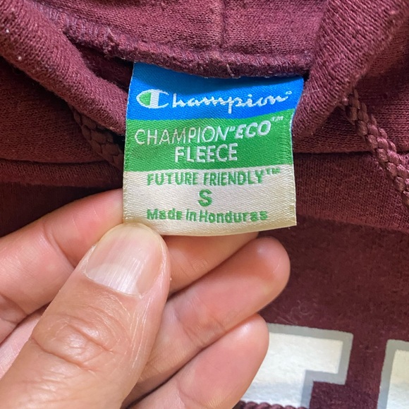 Vintage Champion Eco Fleece MIT Hoodie Men’s Small (or fit Women’s Medium) - Picture 4 of 7